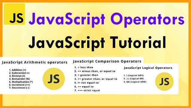JavaScript Operators - JavaScript Tutorial